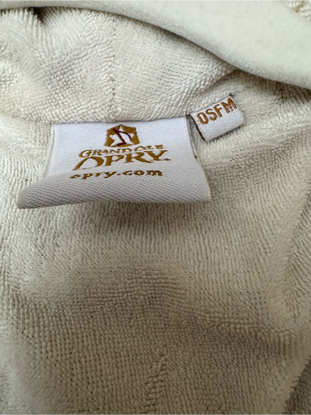 Grand Old Opry Heavy Terry Cloth Lined Robe - Picture 10 of 10